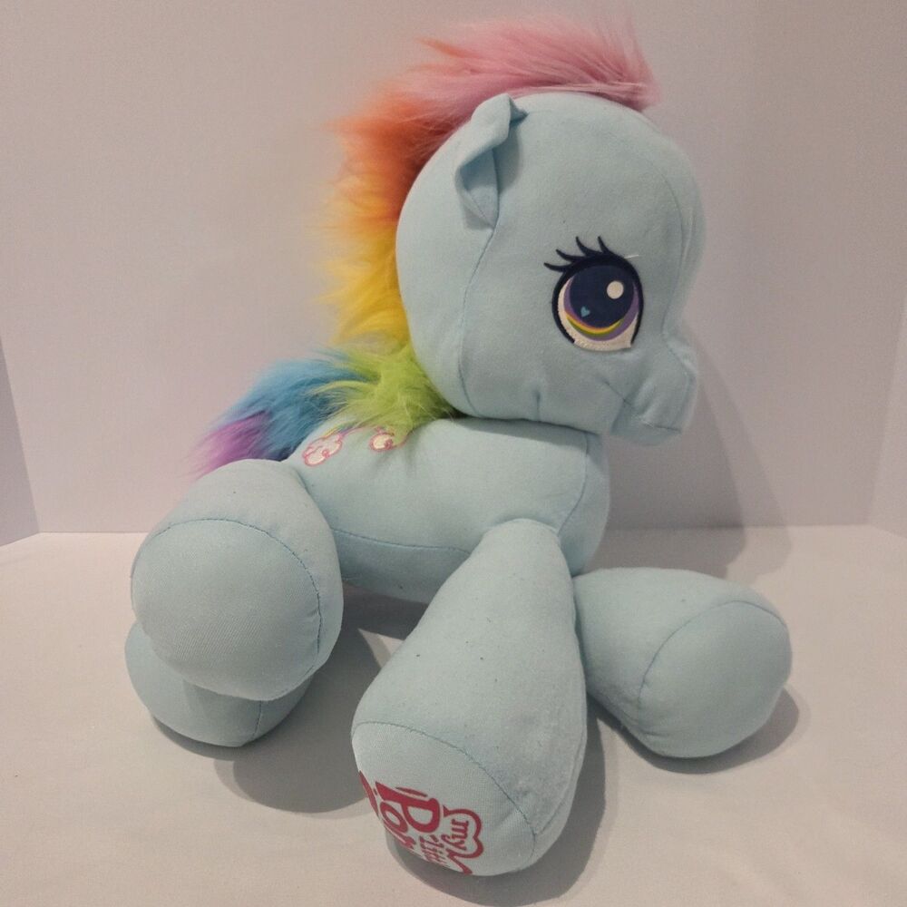 RARE 2009 Hasbro My Little Pony Rainbow Dash Large Plush 17" Htf